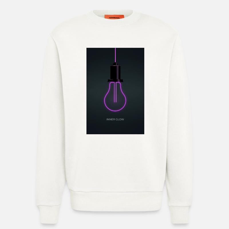 Inner Glow Neon Glühbirne Poster - Sweatshirt - made by SPREAD  - OFF WHITE