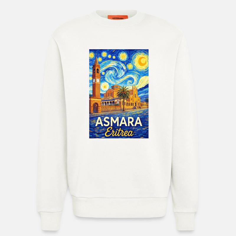 Asmara Eritrea Sternenstadt - Sweatshirt - made by SPREAD - OFF WHITE