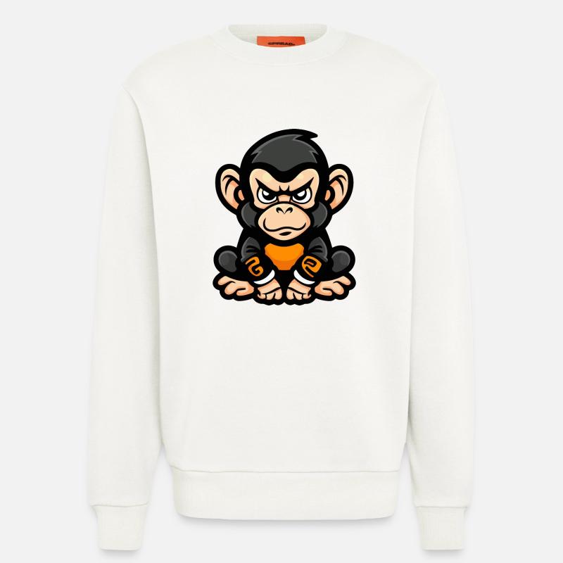 Affe Comic - Sweatshirt - made by SPREAD  - OFF WHITE