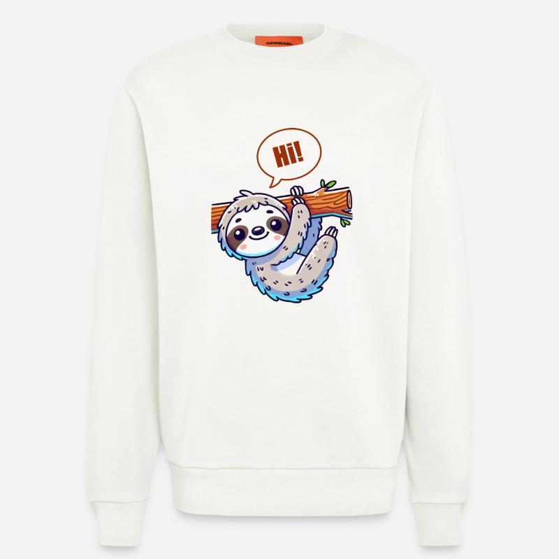 sloth comic - Sweatshirt - made by SPREAD  - OFF WHITE