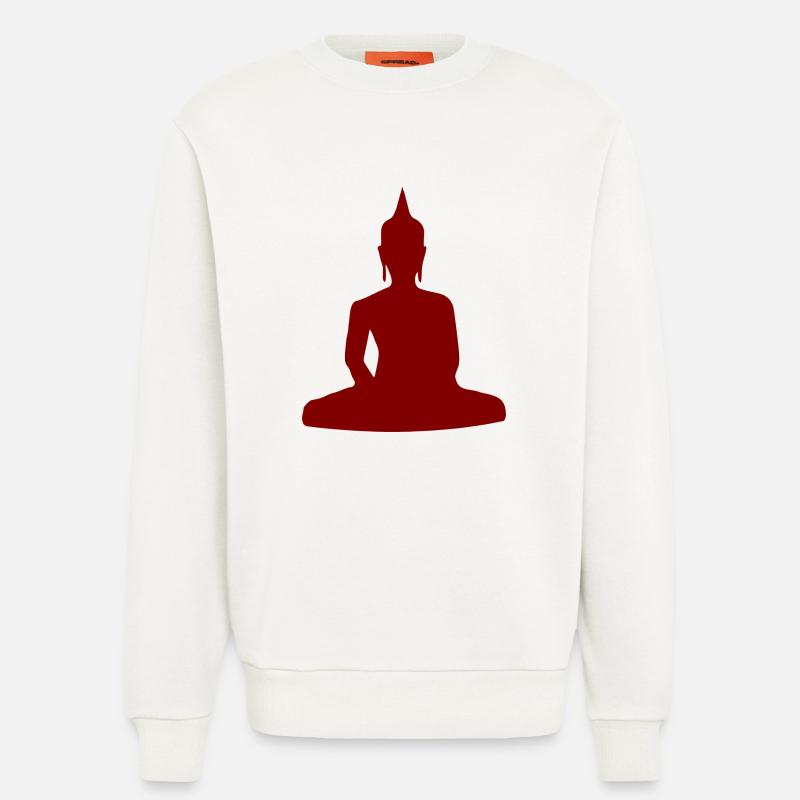 Buddhism - Sweatshirt - made by SPREAD  - OFF WHITE