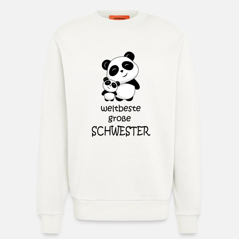 weltbeste große Schwester - Sweatshirt - made by SPREAD  - OFF WHITE