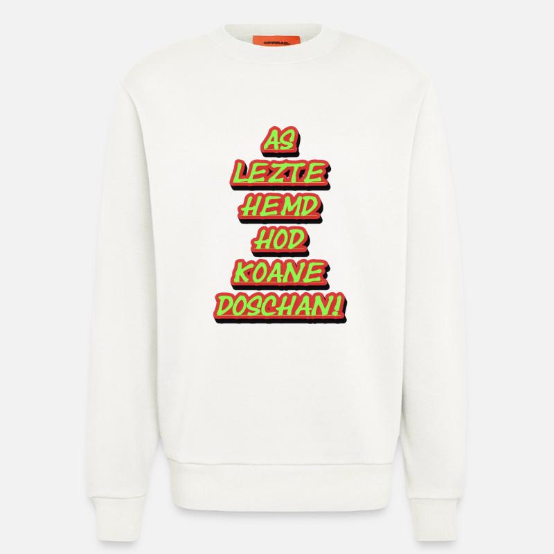 Neon Graffiti Stacking Texts - Sweatshirt - made by SPREAD  - OFF WHITE