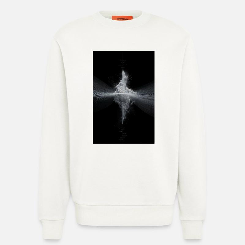 Quantum Pulse Echo - Sweatshirt - made by SPREAD  - OFF WHITE