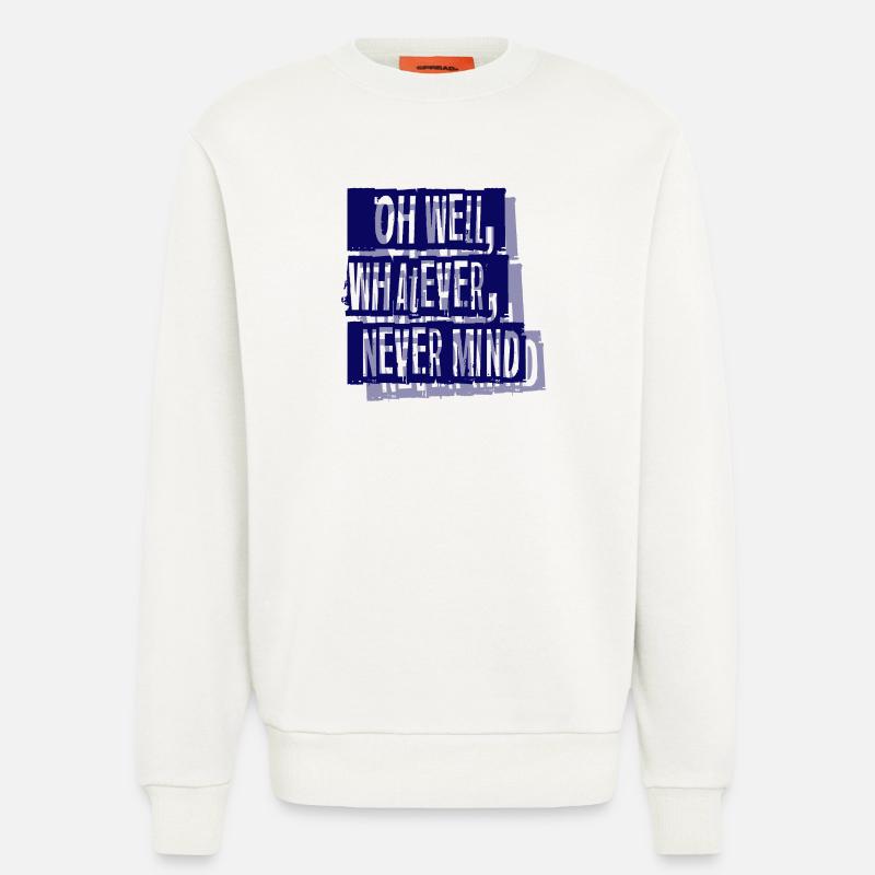 nevermind - Sweatshirt - made by SPREAD  - OFF WHITE