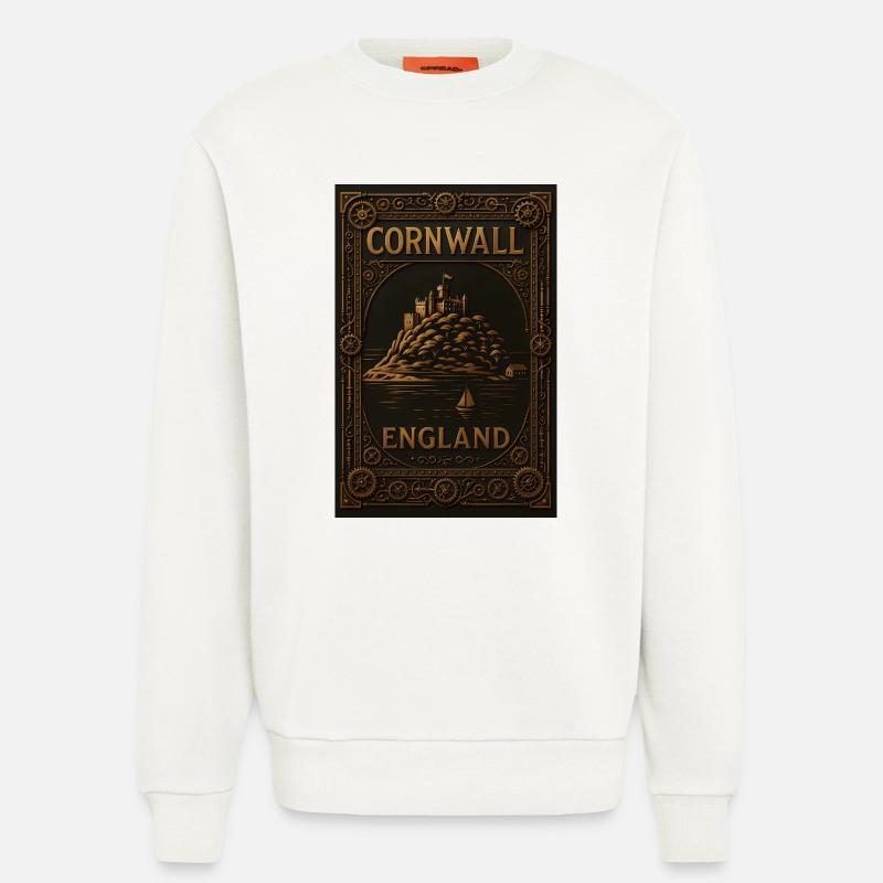 Cornwall England – Steampunk-reiseposter - Sweatshirt - made by SPREAD  - OFF WHITE