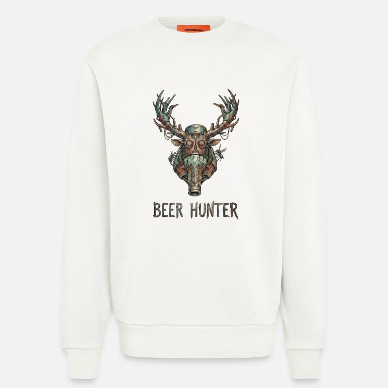 Steampunk-Bierjäger - Sweatshirt - made by SPREAD - OFF WHITE