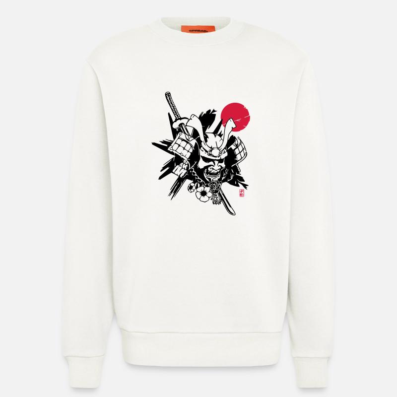 . Samurai Vector - Sweatshirt - made by SPREAD  - OFF WHITE