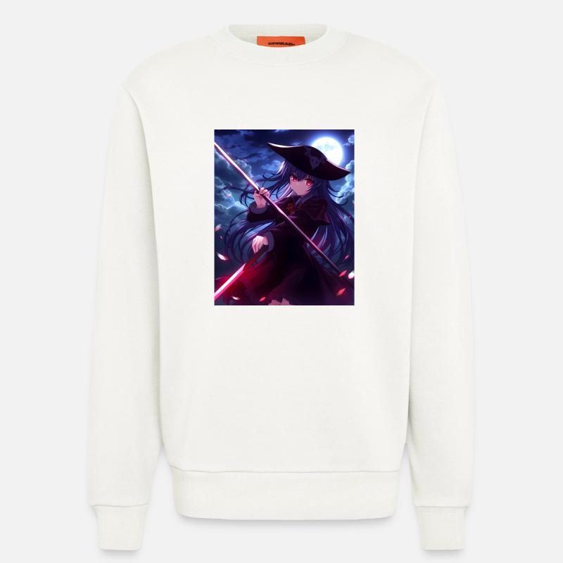 Conception de l’anime Scythe - Sweat bio décontracté fabriqué en UE - OFF WHITE