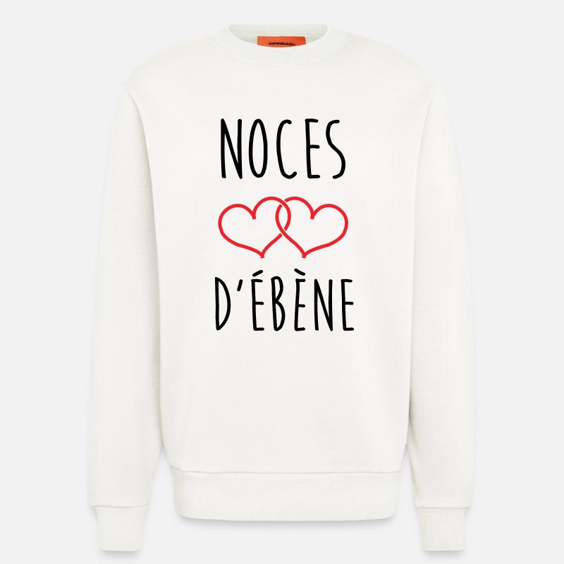 Ebony Wedding 78 Jahre Ehe - Sweatshirt - made by SPREAD  - OFF WHITE