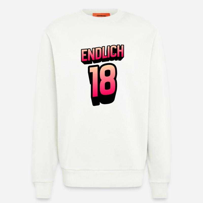 Finally 18 Gradient Neon - Sweatshirt - made by SPREAD - OFF WHITE