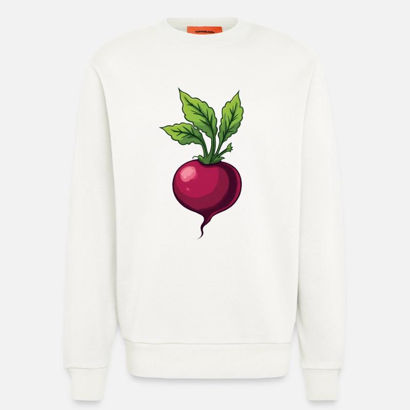 Beetroot - Sweatshirt - made by SPREAD  - OFF WHITE