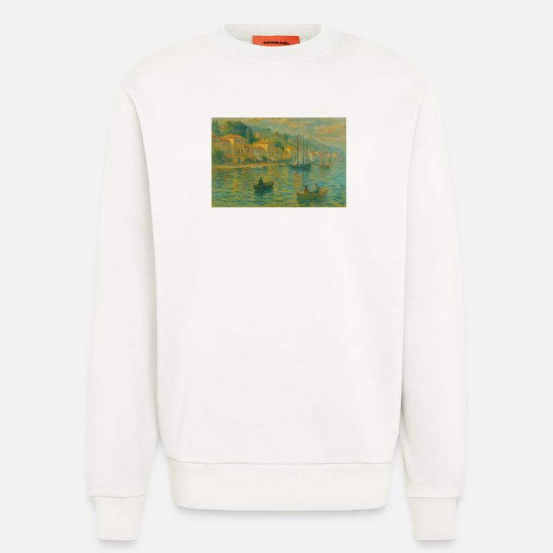 Hafenimpression Abendlicht - Sweatshirt - made by SPREAD  - OFF WHITE