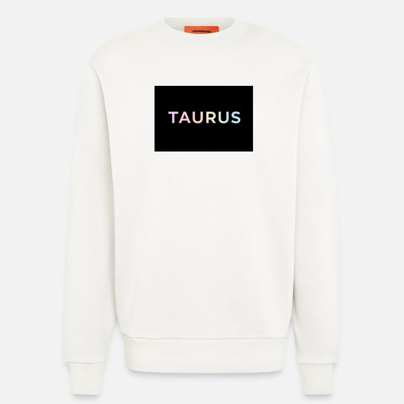 Taurus Gradient Typography - Sweatshirt - made by SPREAD - OFF WHITE