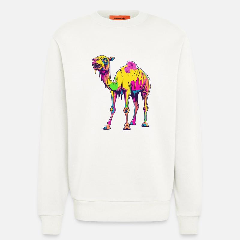 Kamel Halloween Comic Lustig - Sweatshirt - made by SPREAD  - OFF WHITE