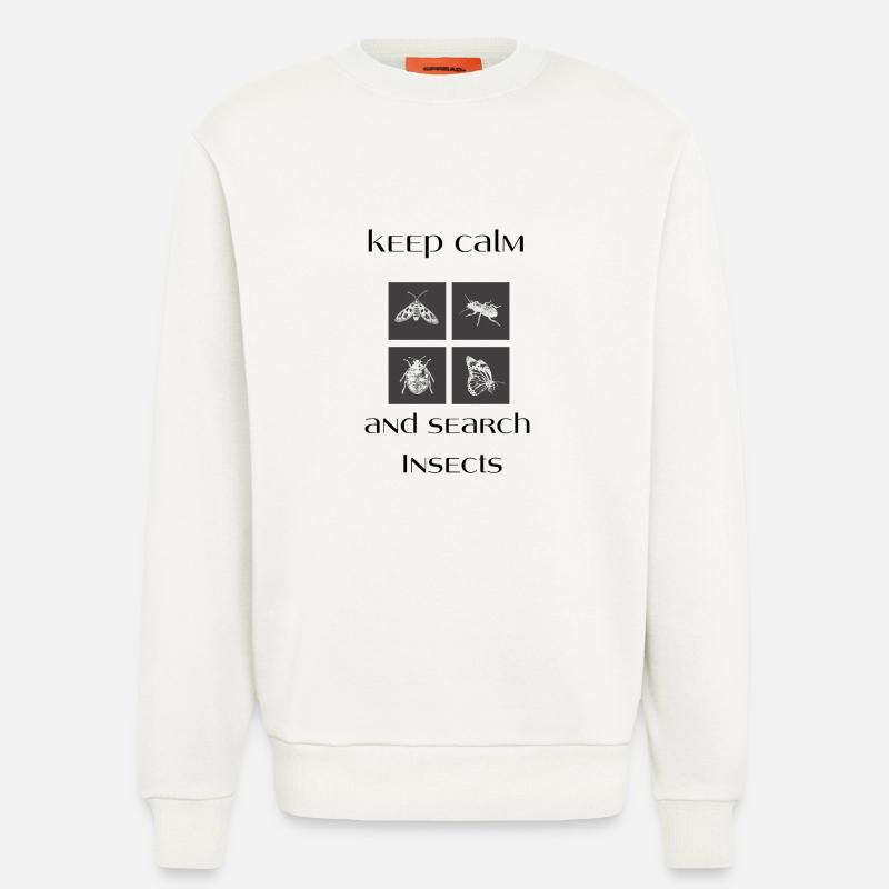 keep calm insects - Sweatshirt - made by SPREAD  - OFF WHITE