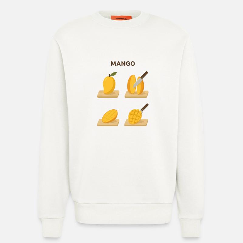 Mango Frucht lecker Geschenk - Sweatshirt - made by SPREAD  - OFF WHITE
