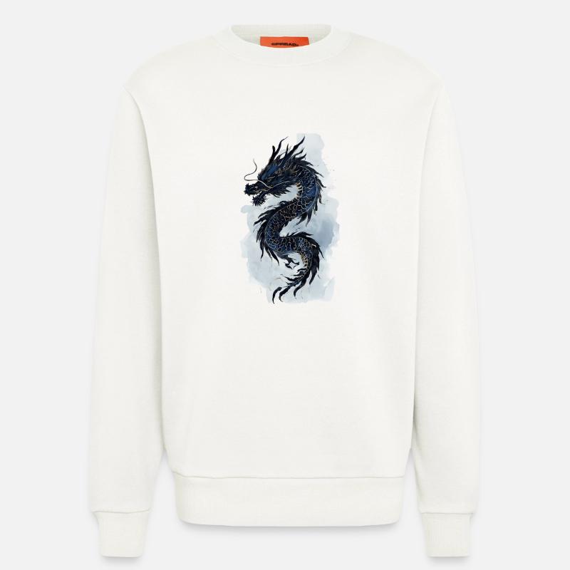 Dragon China Mythology Gift - Sweatshirt - made by SPREAD - OFF WHITE