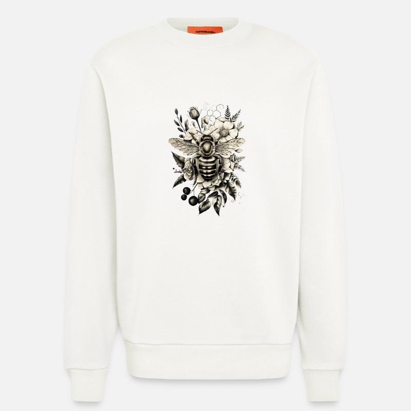 Biene Honig Imker Geschenk - Sweatshirt - made by SPREAD  - OFF WHITE