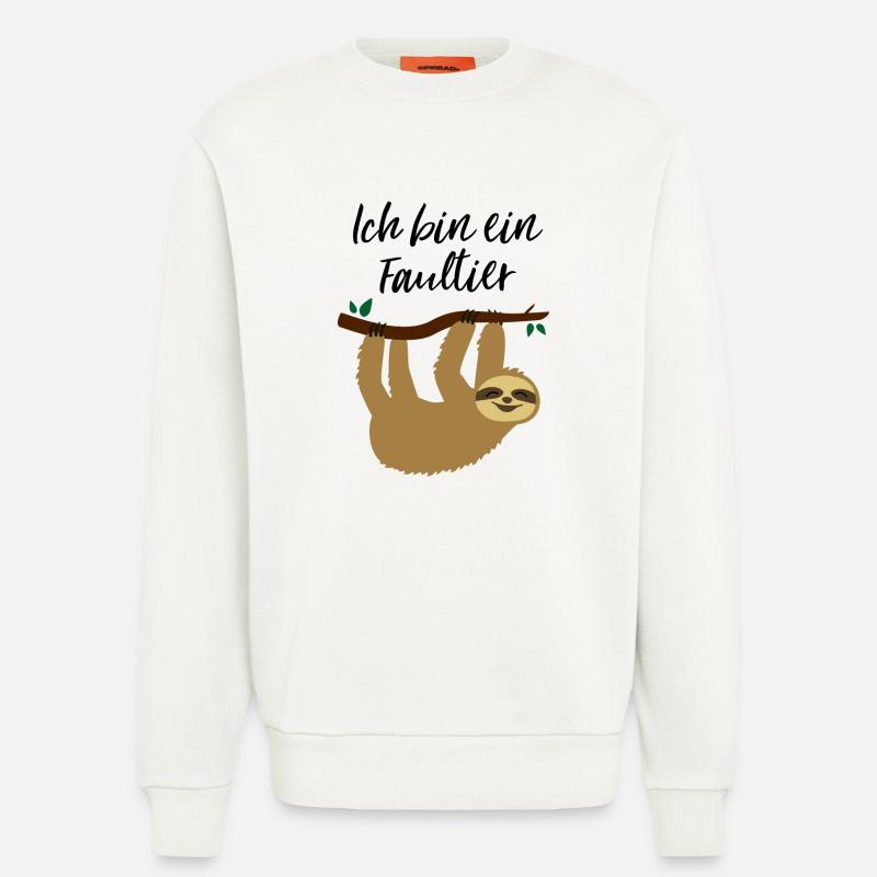 Ich bin ein Faultier - Sweatshirt - made by SPREAD  - OFF WHITE
