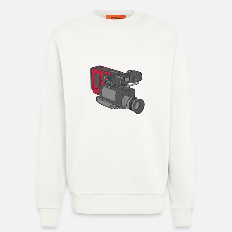 Retro Camera - Sweatshirt - made by SPREAD  - OFF WHITE