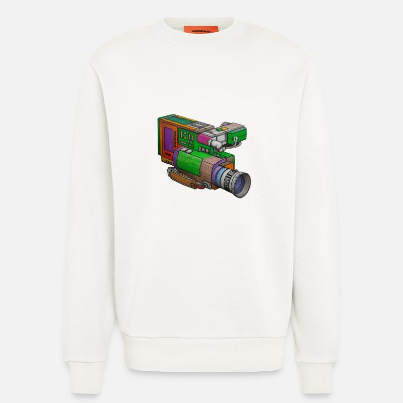 Graffiti Camcorder - Sweatshirt - made by SPREAD  - OFF WHITE