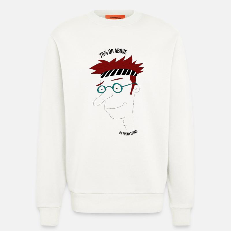 75 % oder mehr in allem, Mann - Sweatshirt - made by SPREAD - OFF WHITE