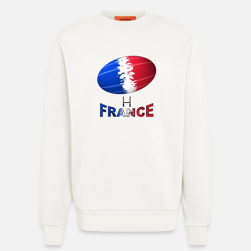 rugby - Sweatshirt - made by SPREAD  - OFF WHITE