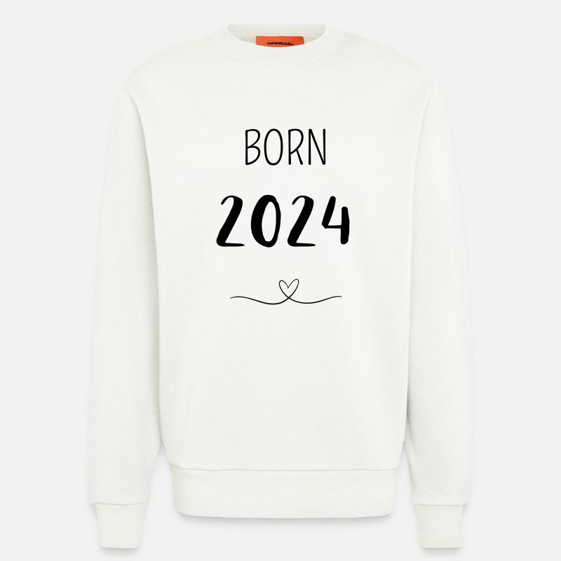 BORN 2024 - Sweatshirt - made by SPREAD  - OFF WHITE