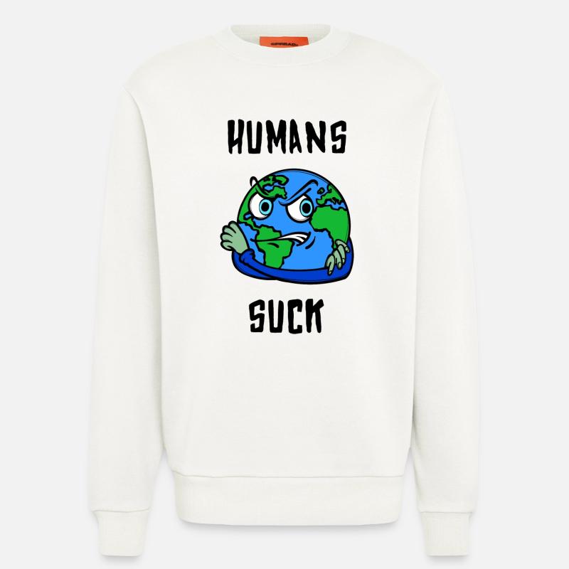Mutter Erde Statement Erderwärmung Klimaschutz - Sweatshirt - made by SPREAD  - OFF WHITE
