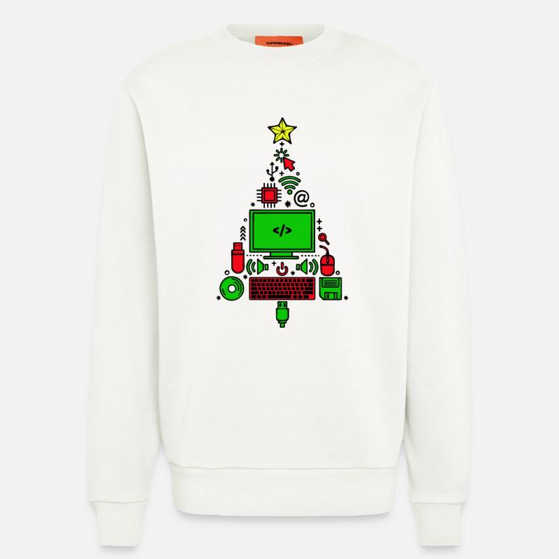 Code Computer Code Debug Skripting Programmierer - Sweatshirt - made by SPREAD  - OFF WHITE