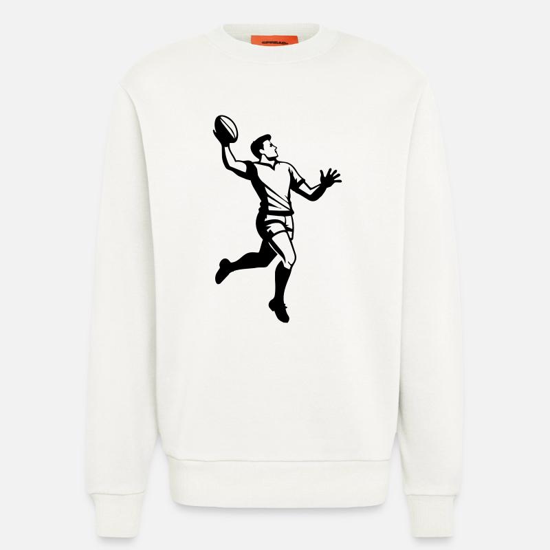 Rugby - Sweatshirt - made by SPREAD  - OFF WHITE