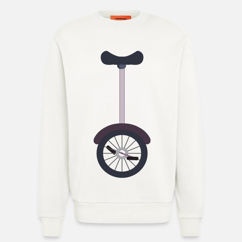 Einrad Einradfahrer - Sweatshirt - made by SPREAD - OFF WHITE