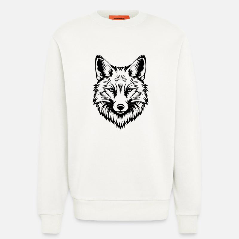 Fox Foxes - Sweatshirt - made by SPREAD  - OFF WHITE