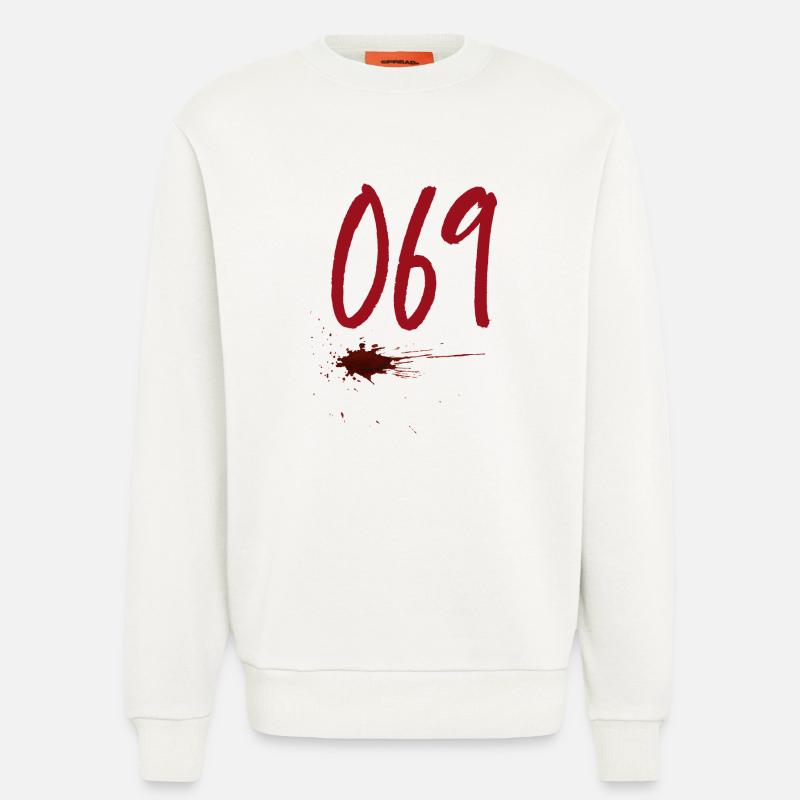 Code postal Francfort 069 - Sweat bio décontracté fabriqué en UE - OFF WHITE