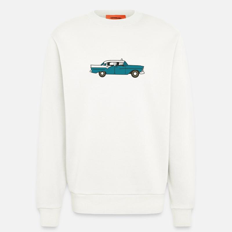 Kubanisches Oldtimer-Auto - Sweatshirt - made by SPREAD  - OFF WHITE