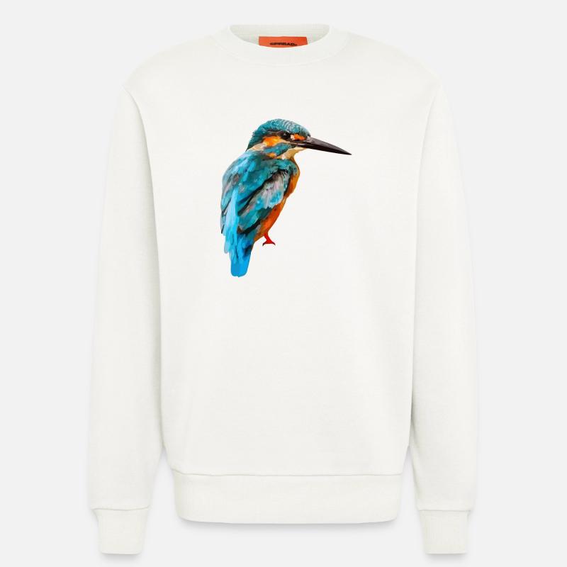 063 - Eisvogel - Sweatshirt - made by SPREAD  - OFF WHITE