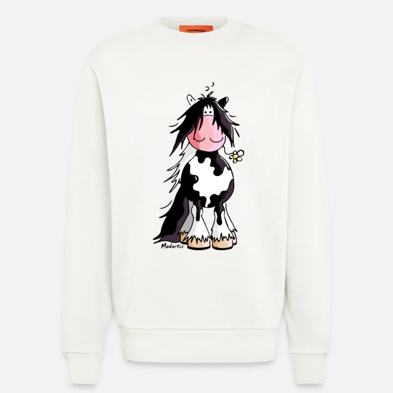 Irish Tinker - Gypsy Cob - Pferd - Sweatshirt - made by SPREAD  - OFF WHITE