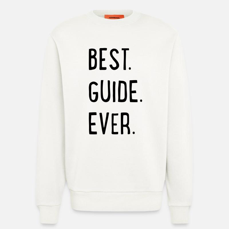 BEST GUIDE EVER - Sweatshirt - made by SPREAD - OFF WHITE