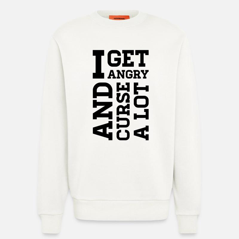 Wütend – Statement über Wut, Protest & Emotionen - Sweatshirt - made by SPREAD  - OFF WHITE
