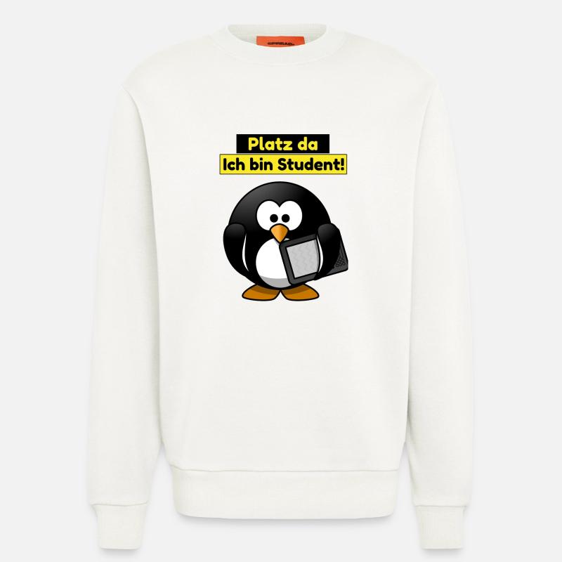 Platz da ich bin Student - Sweatshirt - made by SPREAD  - OFF WHITE