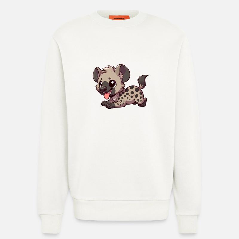 Süße Hyäne Comic Cartoon Design - Sweatshirt - made by SPREAD  - OFF WHITE
