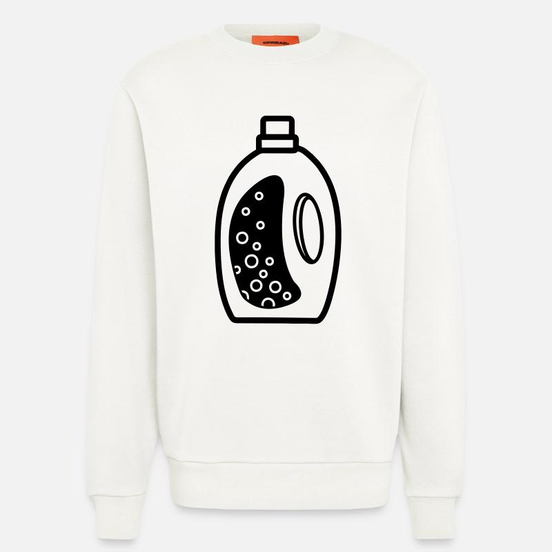 Waschmittelflasche - Sweatshirt - made by SPREAD  - OFF WHITE