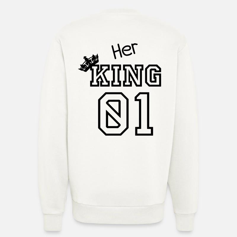Son KING 01 - Sweat bio décontracté fabriqué en UE - OFF WHITE