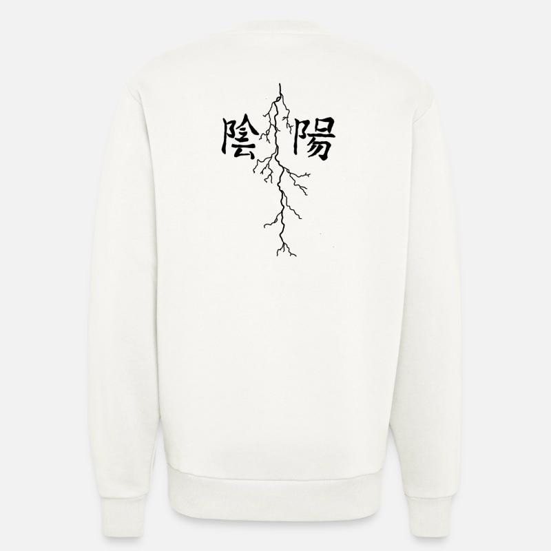 Lightning design - Sweatshirt - made by SPREAD  - OFF WHITE