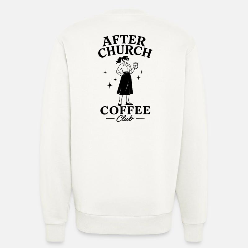 After Church Coffee - Sweatshirt - made by SPREAD - OFF WHITE
