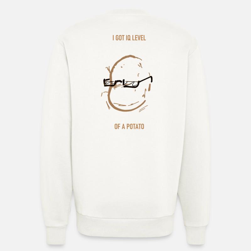 Funny potato low IQ - Sweatshirt - made by SPREAD - OFF WHITE