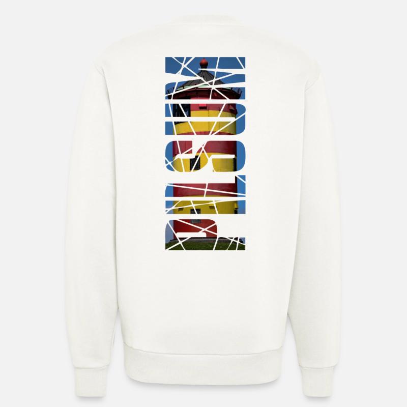 Leuchtturm Pilsum - Geschenk - Sweatshirt - made by SPREAD  - OFF WHITE