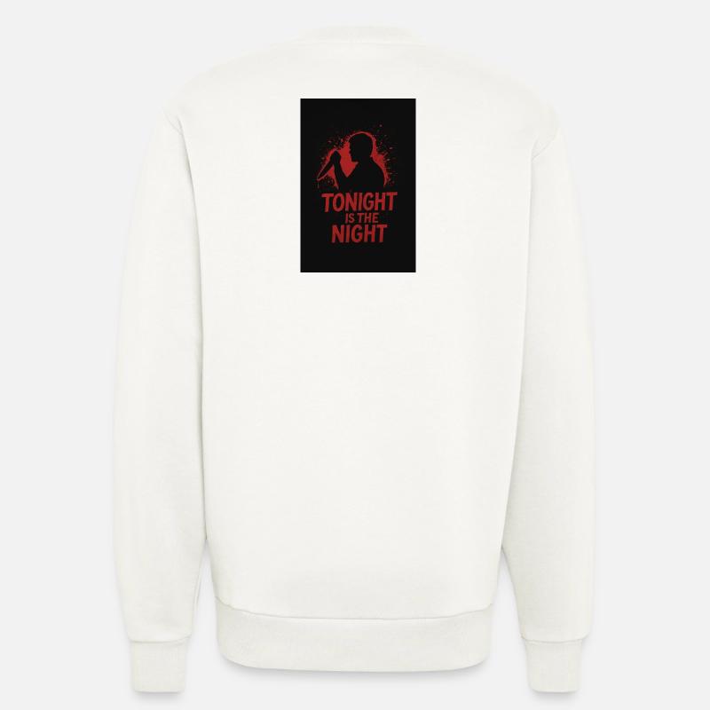 Dexter « Ce soir est la nuit » - Sweat bio décontracté fabriqué en UE - OFF WHITE