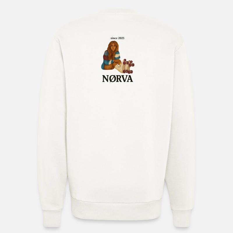 NØRVA Rollergirl - Sweatshirt - made by SPREAD  - OFF WHITE